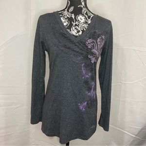 Katydid Gray Fleur De Lis Shirt​​